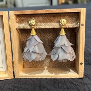 Brackish Queen Mary Petite Statement Earrings NWOT Box Included